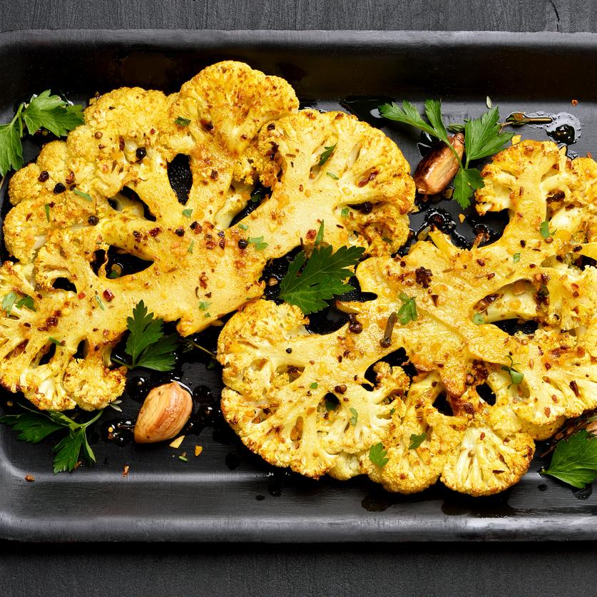 Curry Cauliflower Steaks 