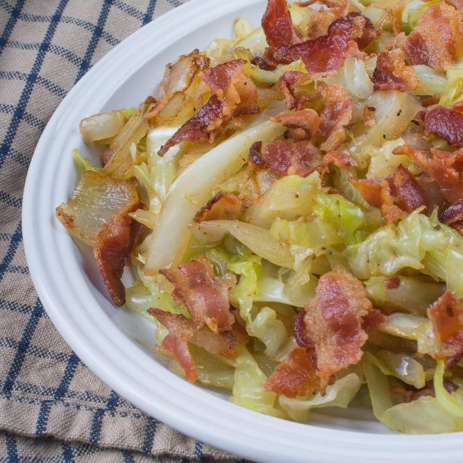 Cabbage with Crispy Bacon Atkins Low Carb Diet