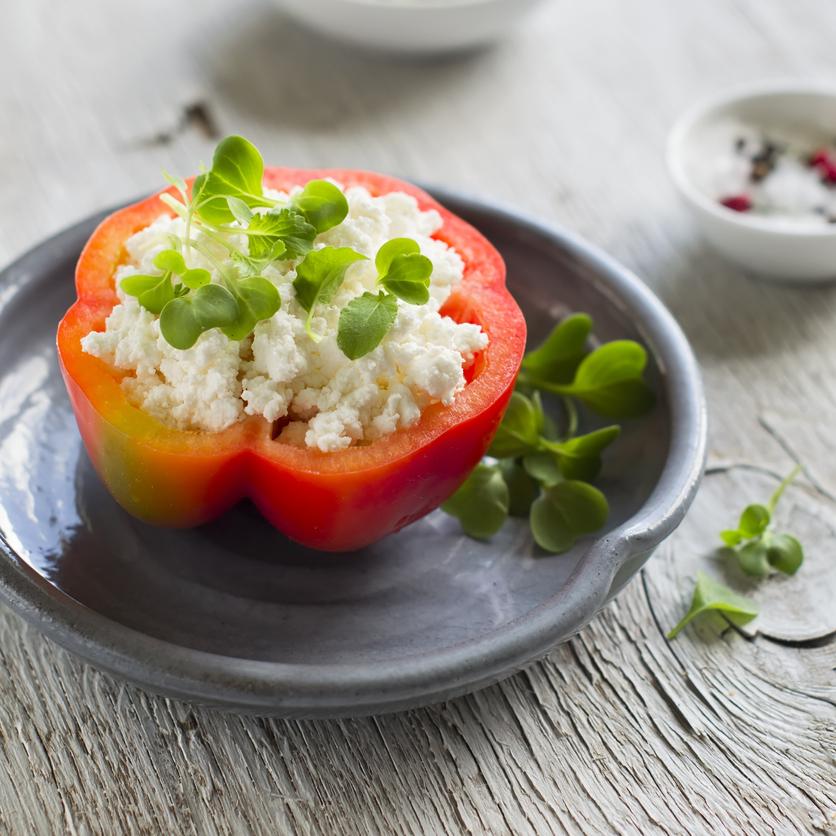 Cottage Cheese Stuffed Capsicum Atkins Low Carb Diet