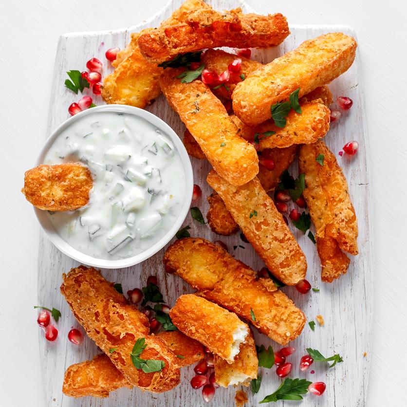 Crispy Fried Halloumi Fries Atkins Low Carb Diet