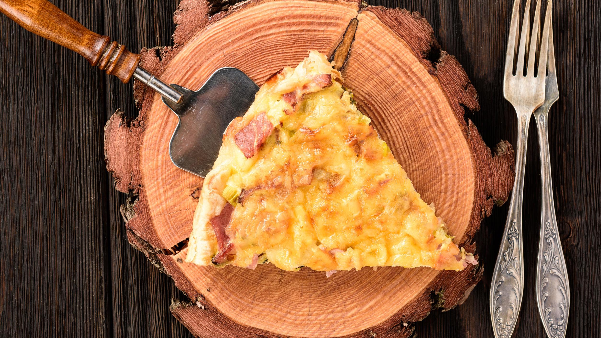 Crustless Bacon and Egg pie | Atkins Low Carb Diet