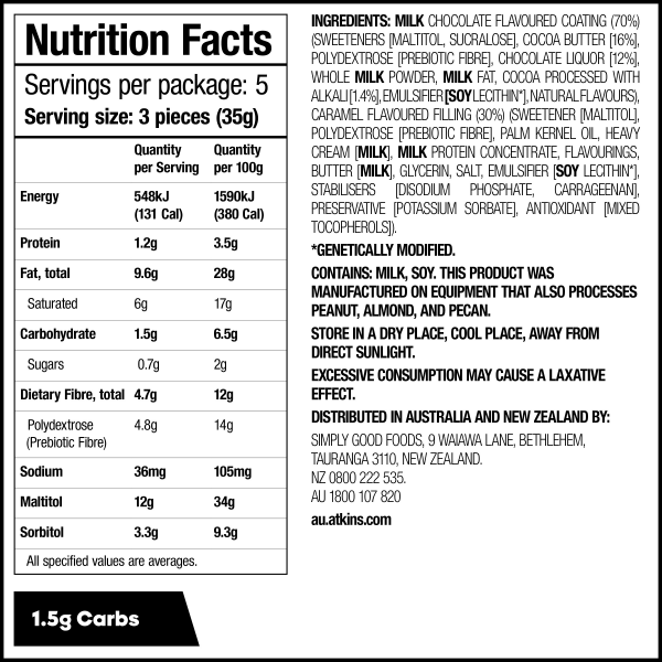 Milk Chocolate Caramel Squares