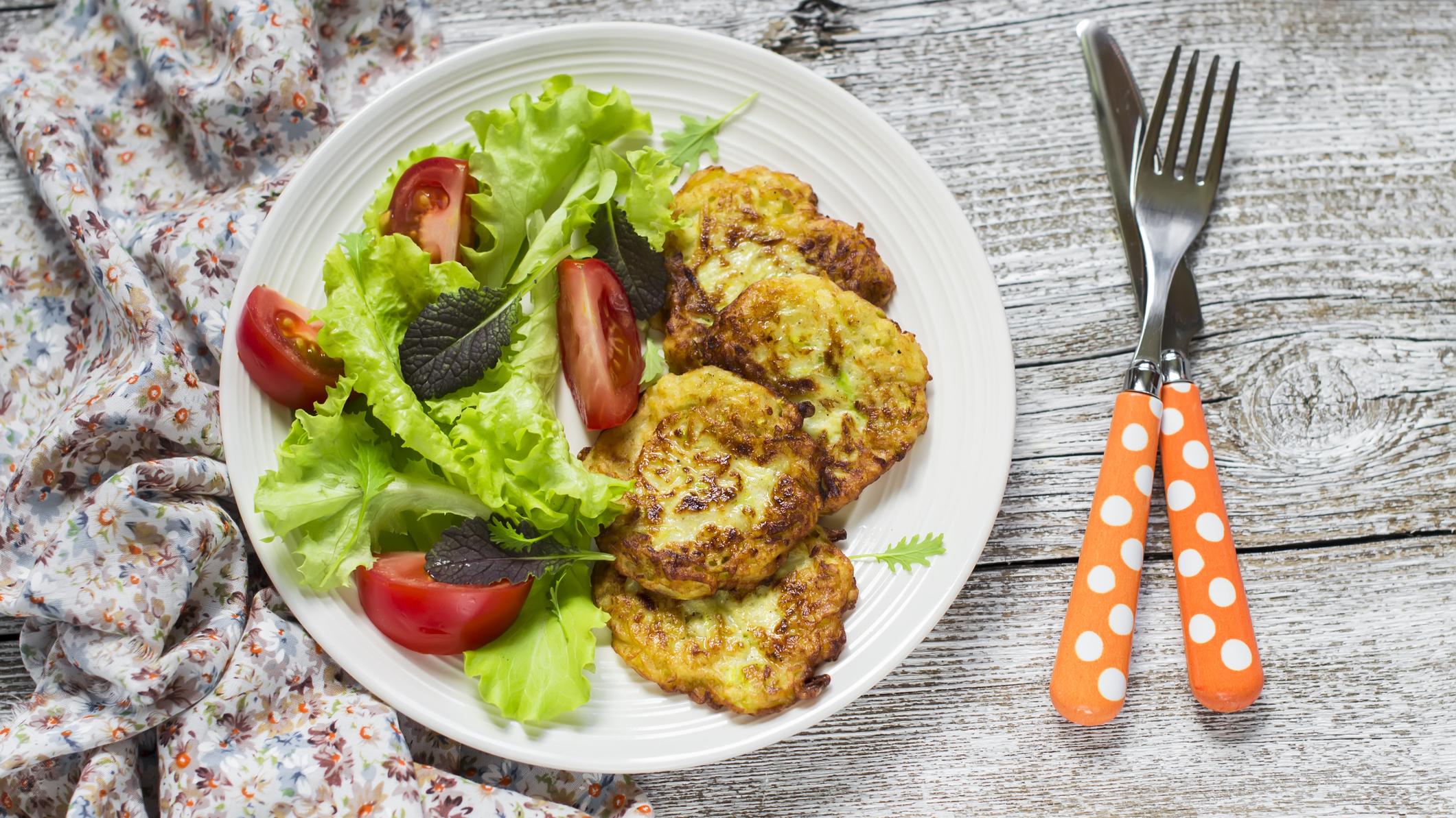 Zucchini and Cheese Fritters Atkins Low Carb Diet