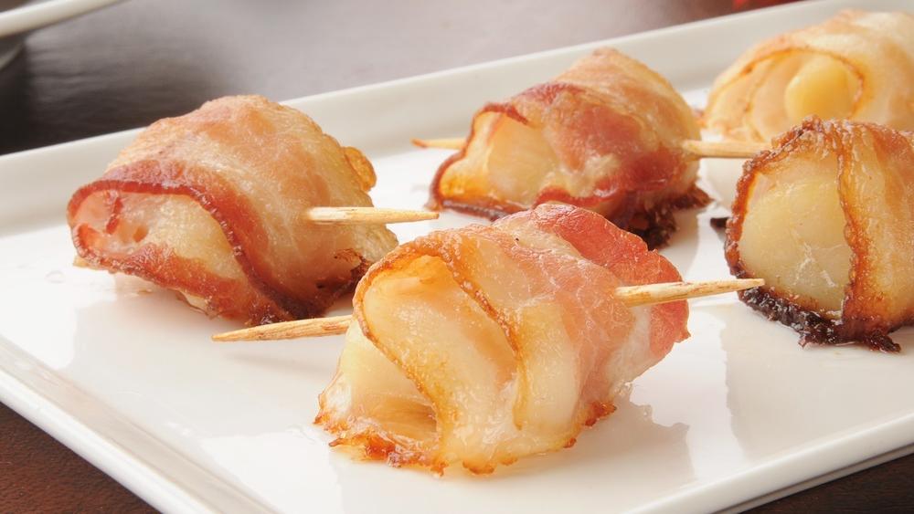 Scallops wrapped in Bacon Atkins Low Carb Diet