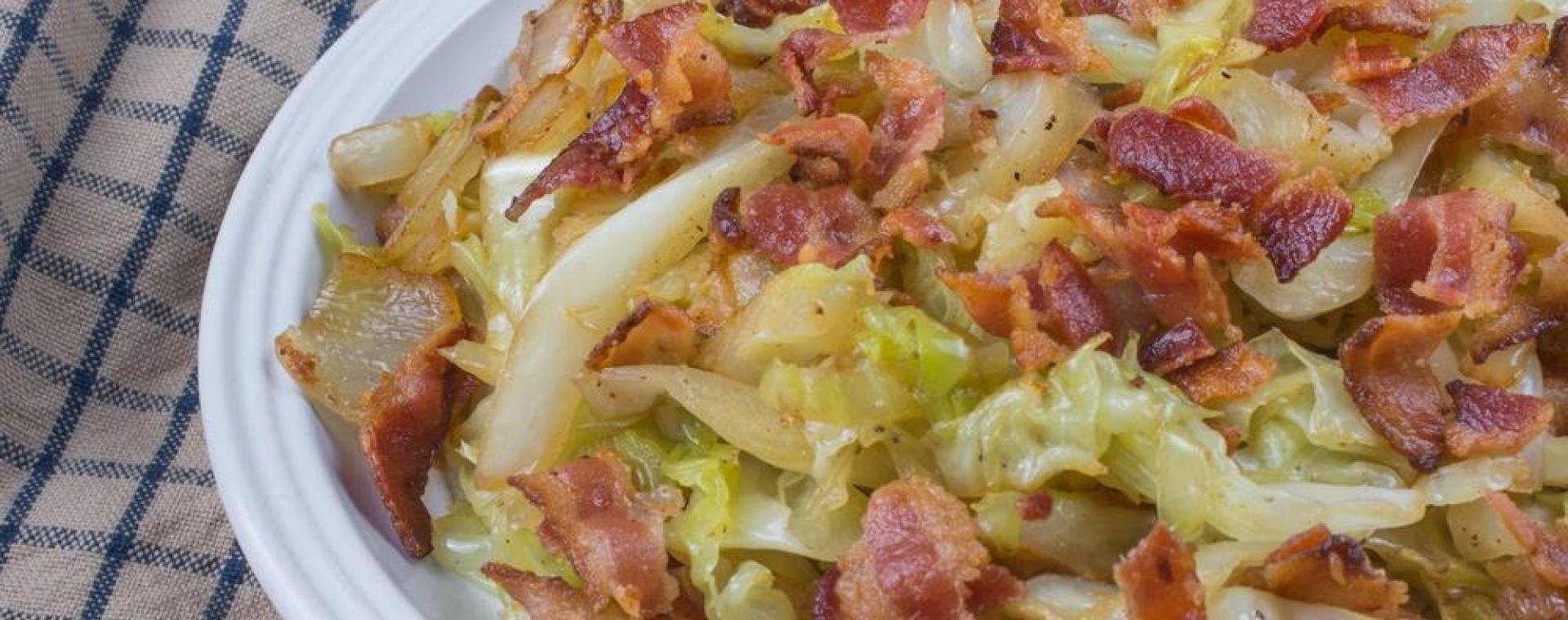 Cabbage with Crispy Bacon Atkins Low Carb Diet
