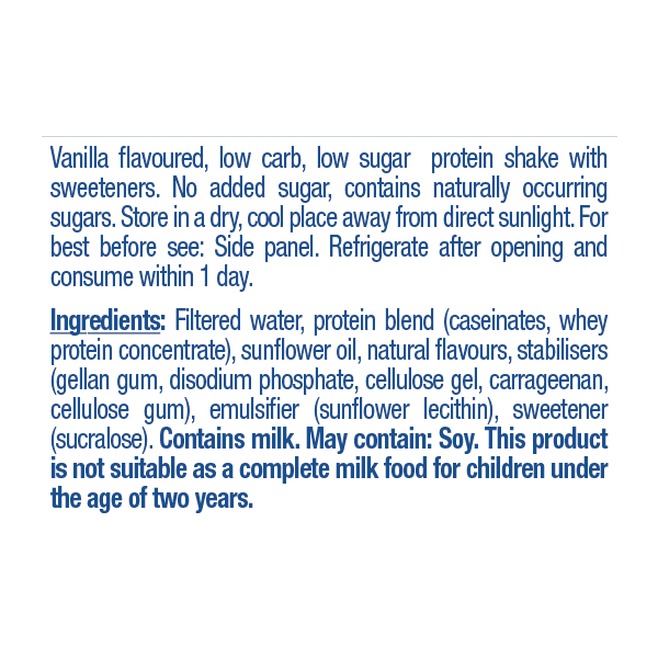 Creamy Vanilla Protein Shake
